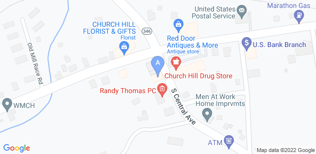 Map to Alpha & Omega BJJ (Church Hill)